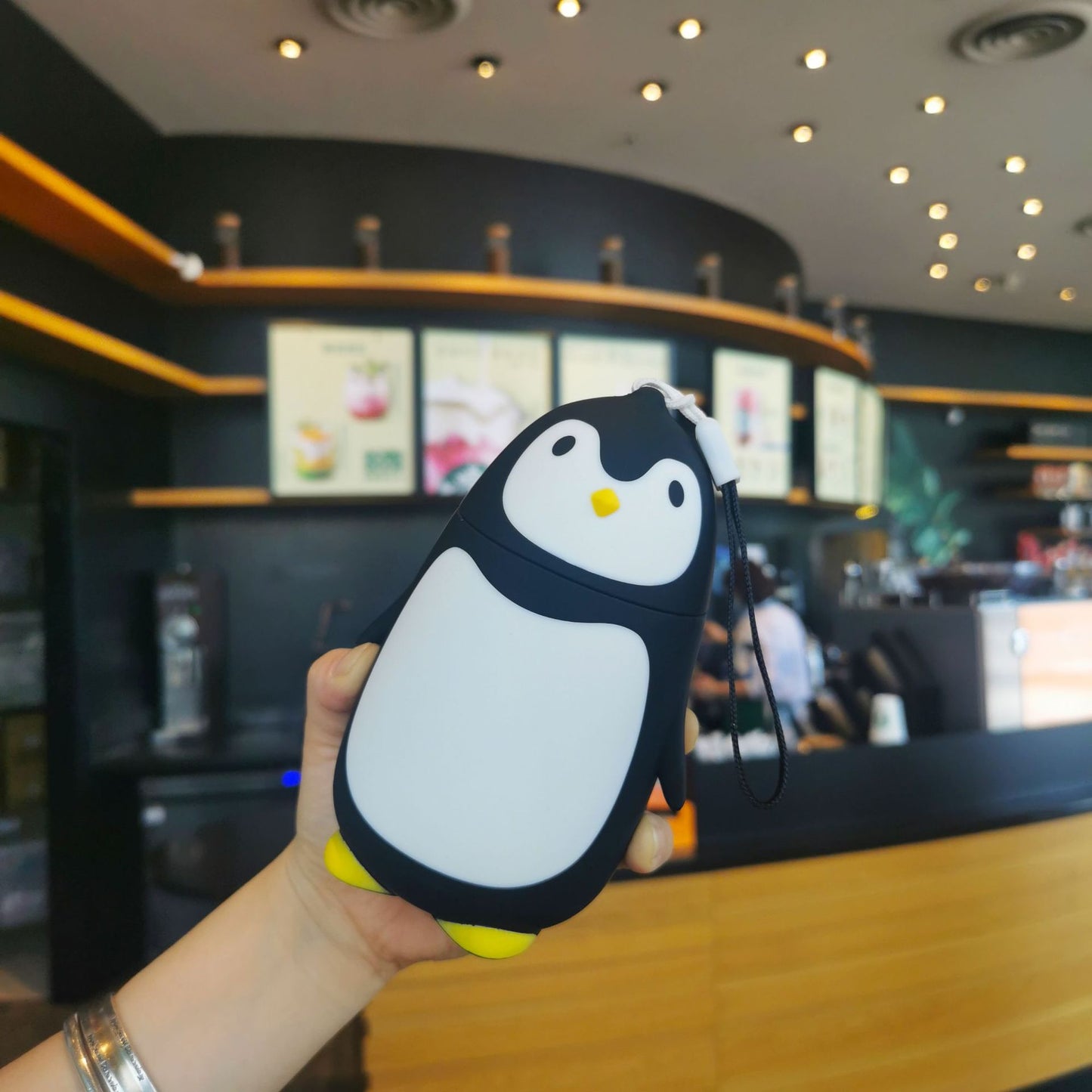 Damen Isolierte Trinkflasche im Pinguin-Design Brehn