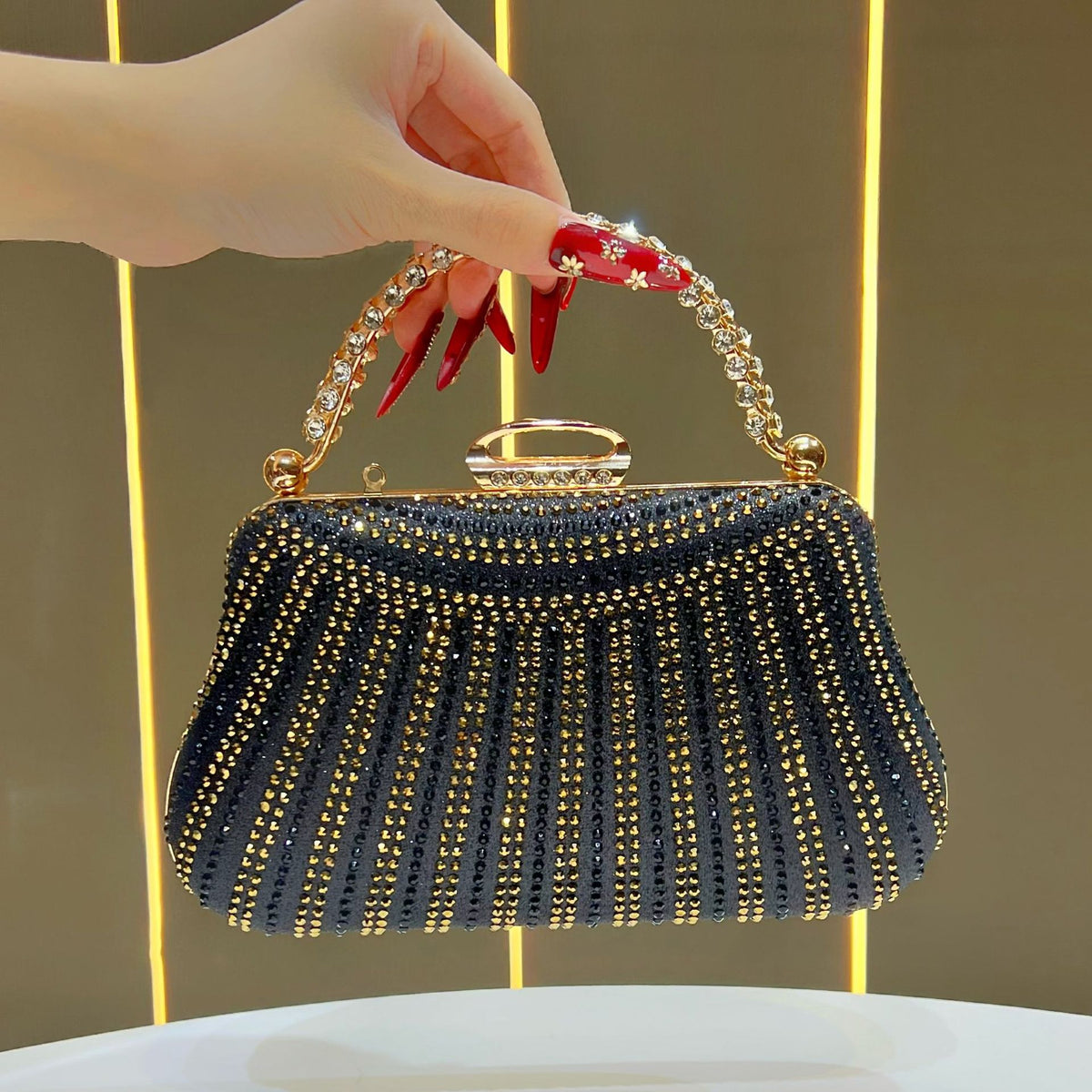 Dekorative Strass Abendhandtasche