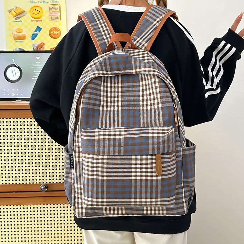 Karo-Muster Rucksack Brehn