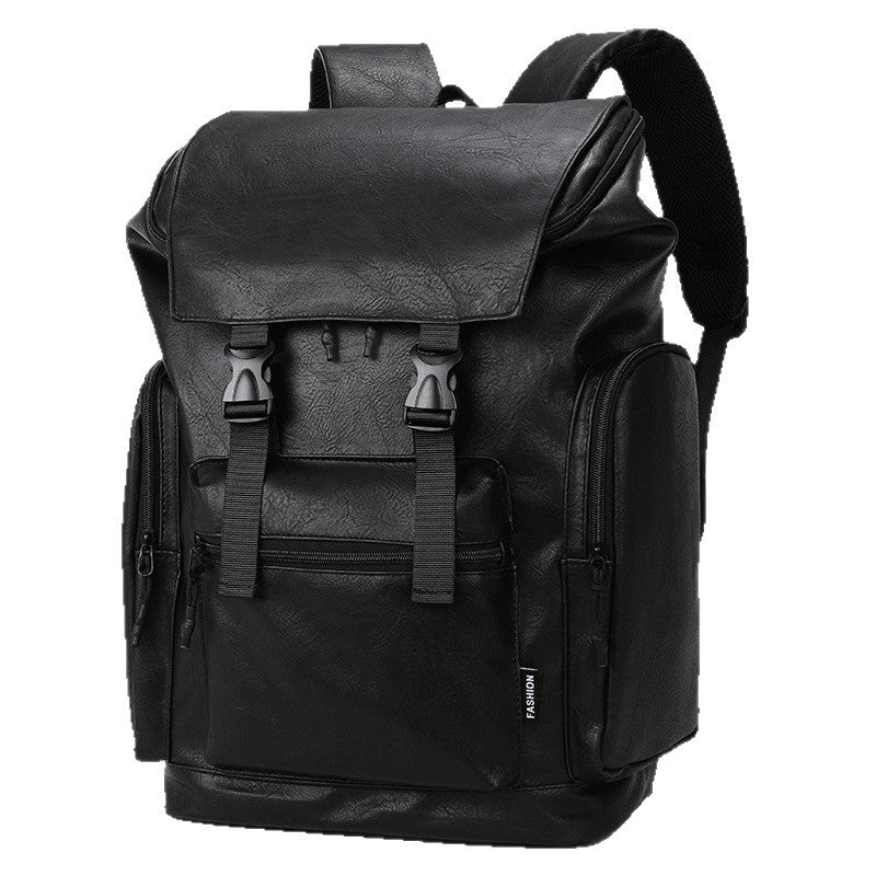 Vintage Stil Leder Rucksack Brehn