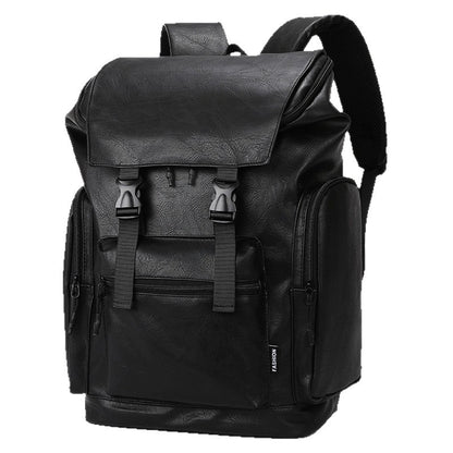 Vintage Stil Leder Rucksack Brehn