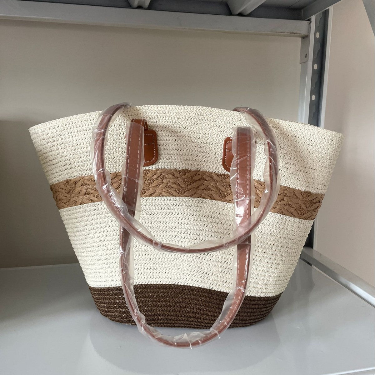 Elegante Geflochtene Einkaufstasche Brehn