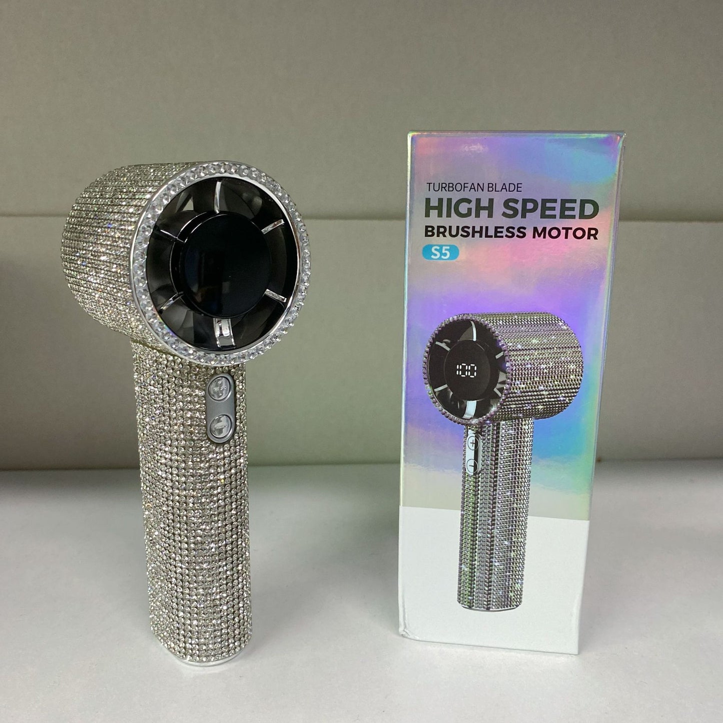 Damen Hochleistungs-Handheld-Fön mit brillanten Akzenten Brehn