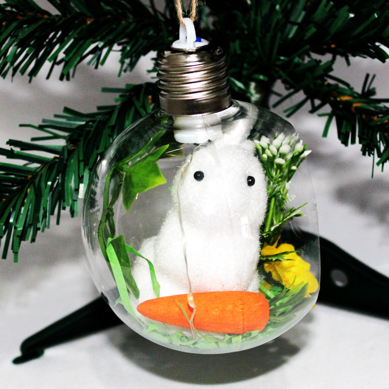 Festliche Weihnachtsdekoration mit Hasenfigur Brehn