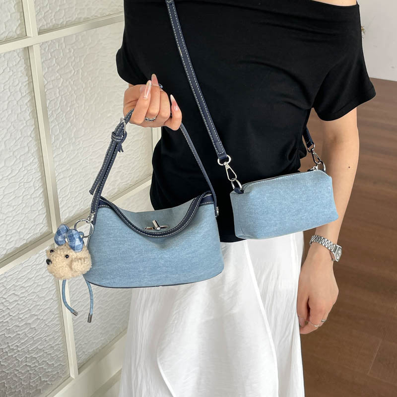 Stylische weiche Stoff Umhängetasche Brehn