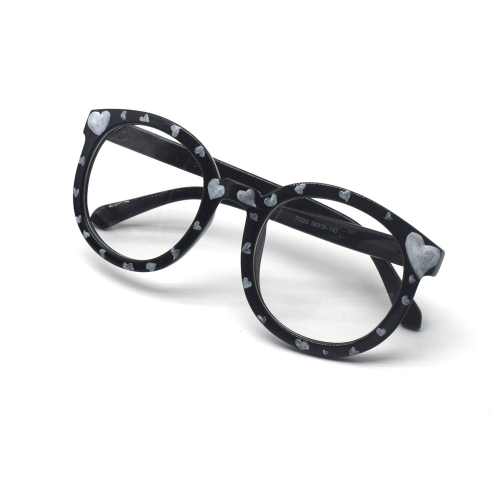 Trendige herzbedruckte Katzenaugenbrille Brehn