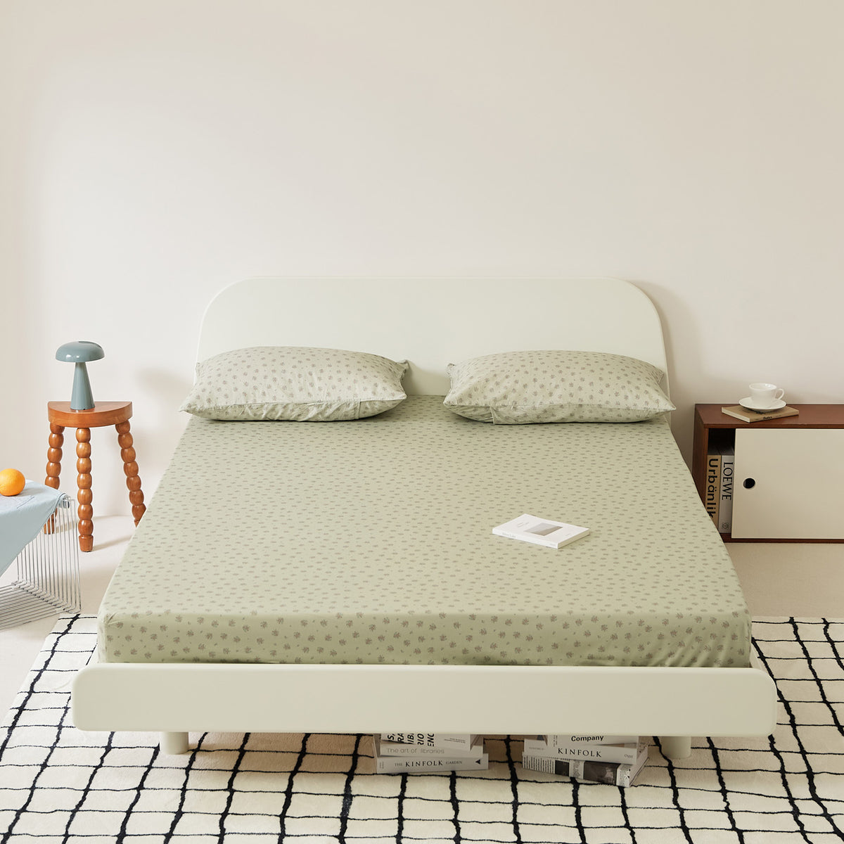 Spannbettlaken mit extra tiefem Saum und elastischem Rundumbezug