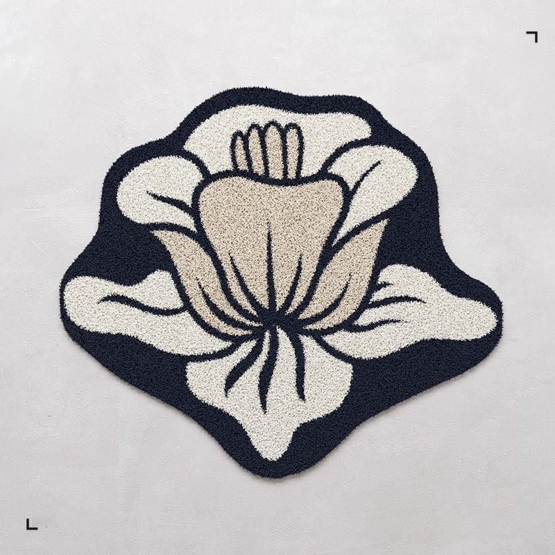 Blumenförmiger Teppich 1789754099