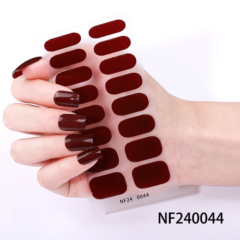 Glänzende Finish Gel-Nagel-Wickel