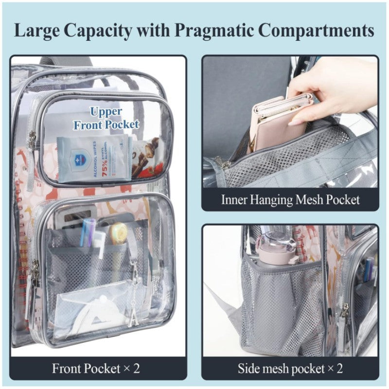 Transparente Rucksack mit Mehreren Fächern Brehn