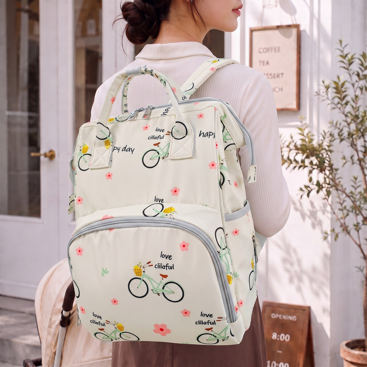 Verspielt Illustrierter Rucksack Brehn