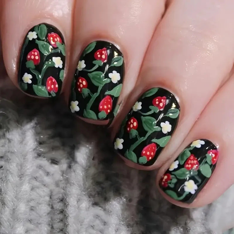 Blumenmuster Gel Nagelkunst Brehn