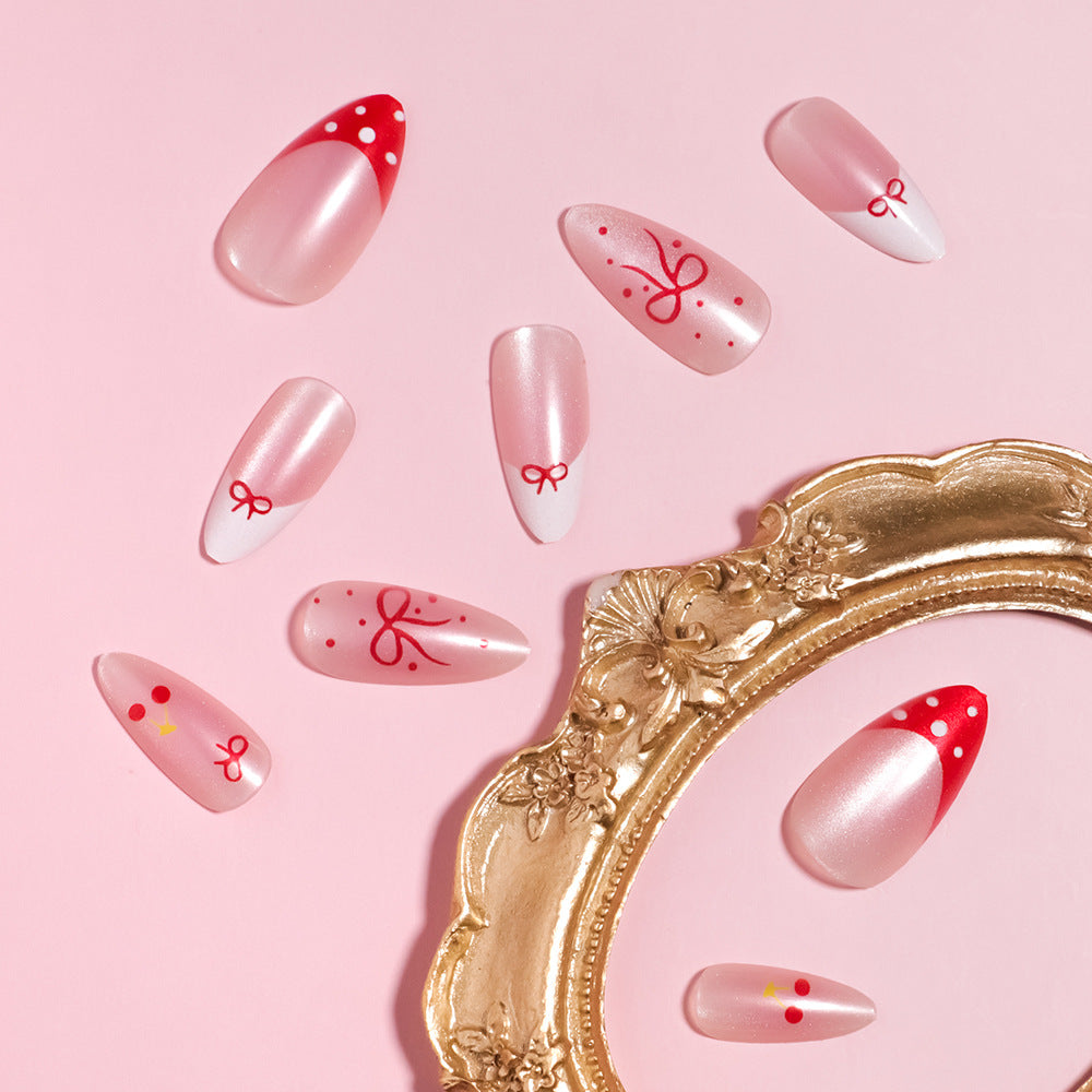 Künstlerisches thematisches Press-On-Nagelset Brehn