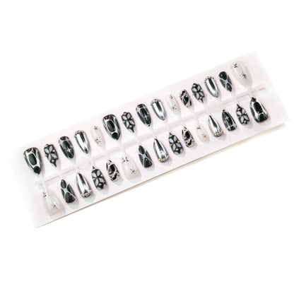 Künstlerisches Grafik Press-On Nagelkunst Set Brehn