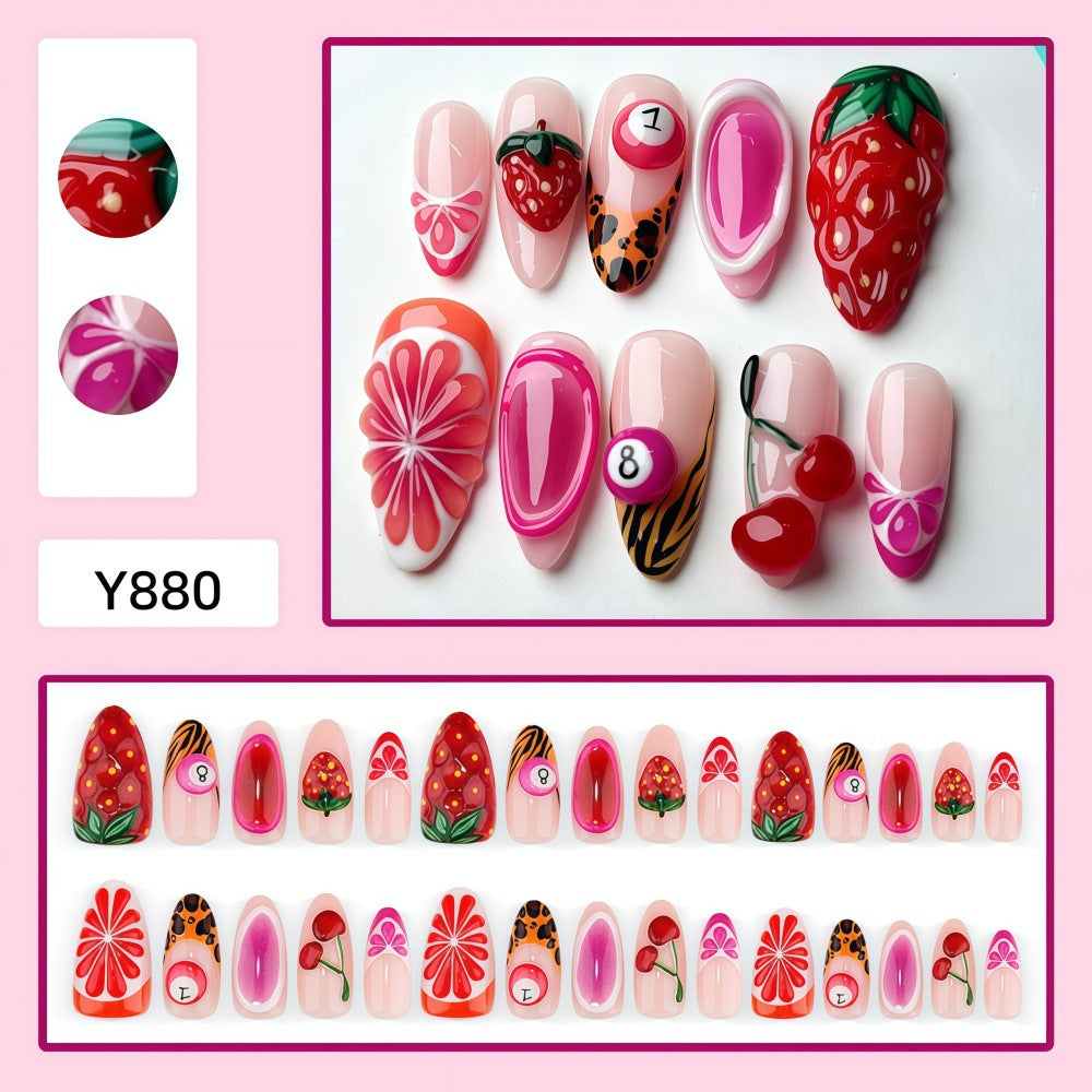 Kunstnagelset mit Fruchtmotiven Brehn