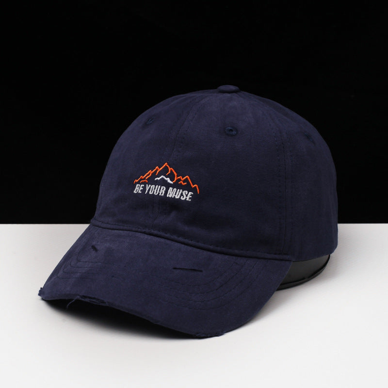 Damen Vintage Baumwoll Bestickte Baseballmütze Brehn