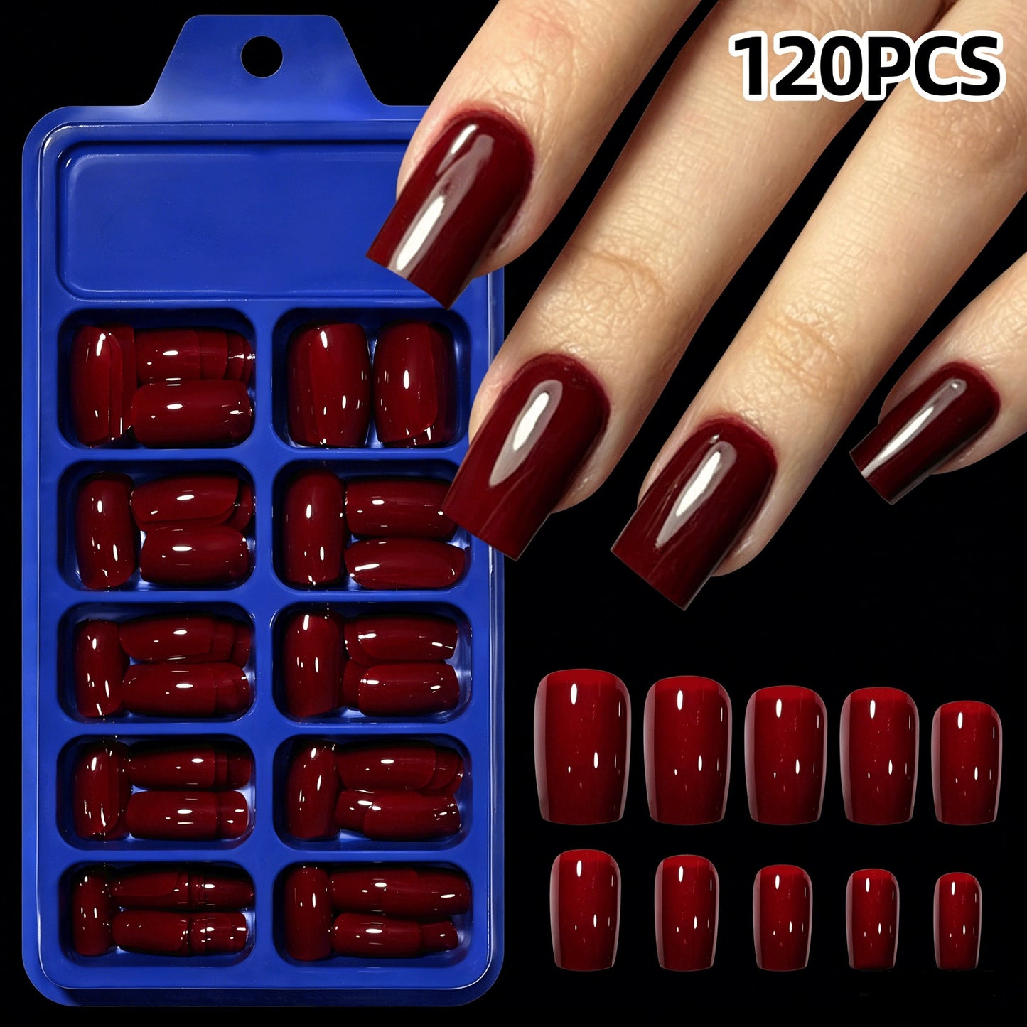 Premium Glossy Press-On Nail Tips Brehn