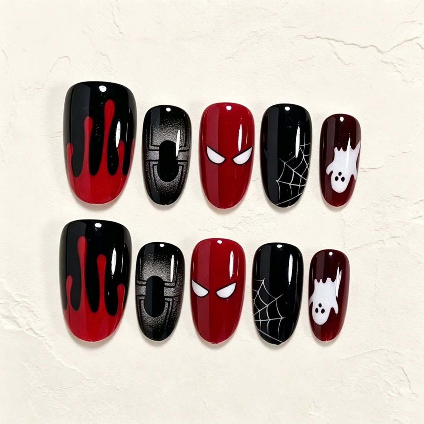 Halloween Themen Press-On Nagelkunst Set Brehn