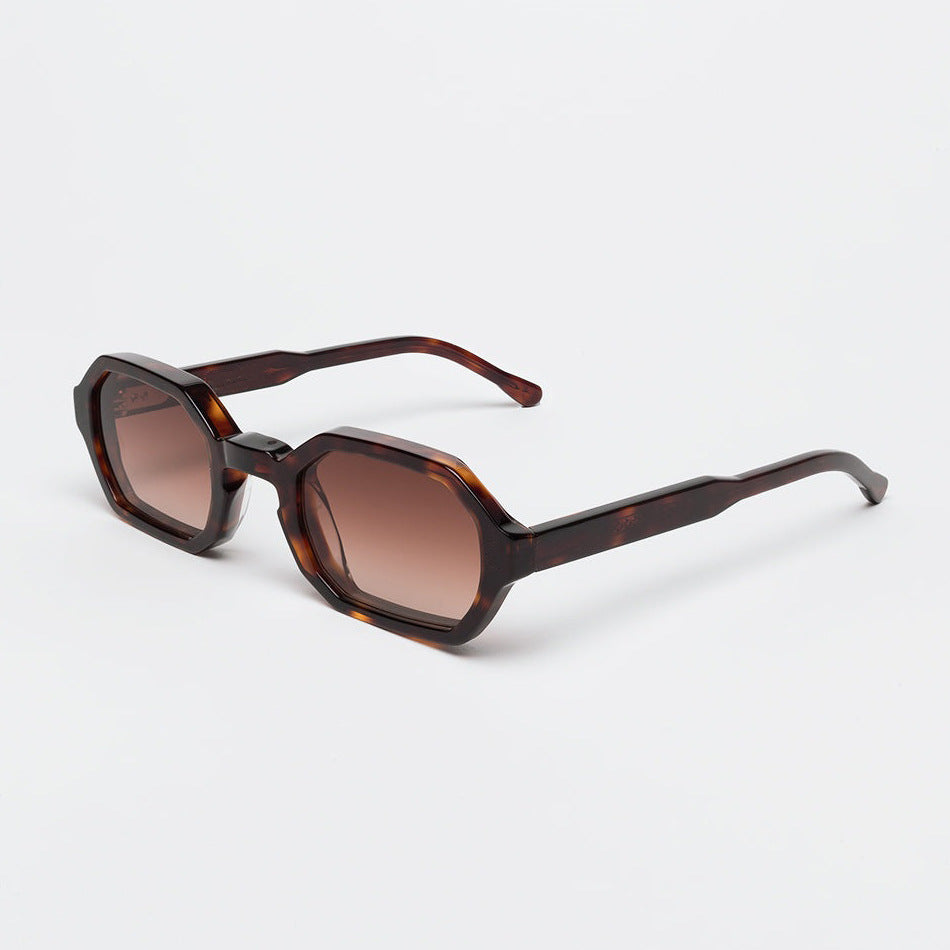 Damen stylische Sonnenbrille mit hochwertigem achteckigen Rahmen Brehn