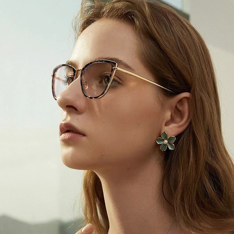 Damen modische Cat-Eye Sonnenbrille mit UV-Schutz und ergonomischem Design Brehn
