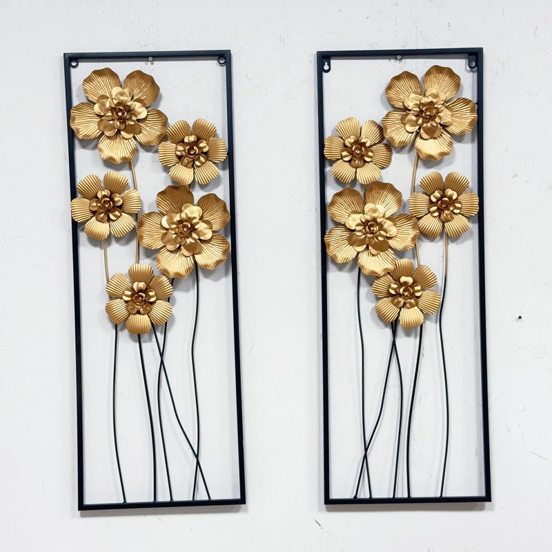 Künstlerische florale Wandmetalldekoration Brehn