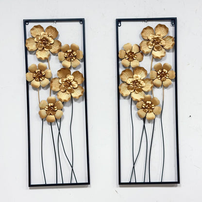 Künstlerische florale Wandmetalldekoration Brehn
