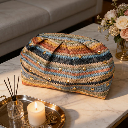 WoHandgefertigte Bohemian Häkel Tasche Brehn