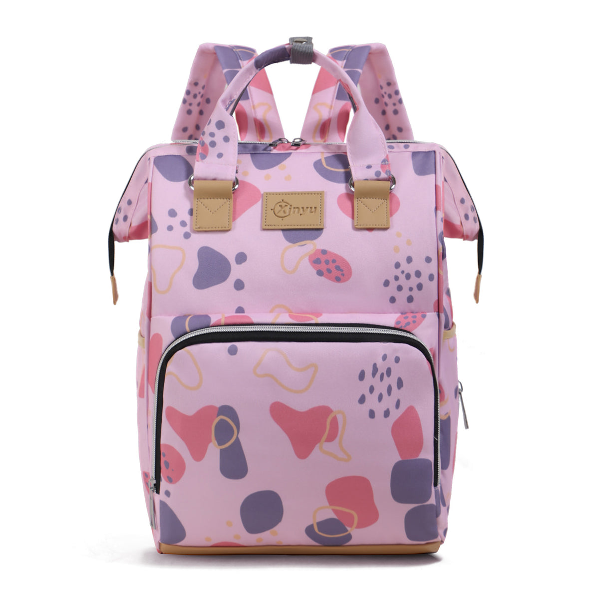 Stylische Mehrfach-Taschen Wickelrucksack Brehn