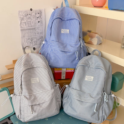 Stylischer gittergemusterter Tagesrucksack Brehn