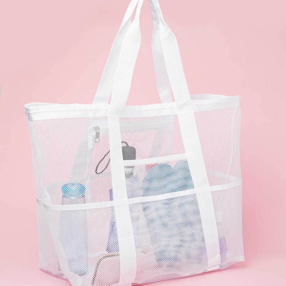 Praktische Strandtasche mit Netzdesign Brehn