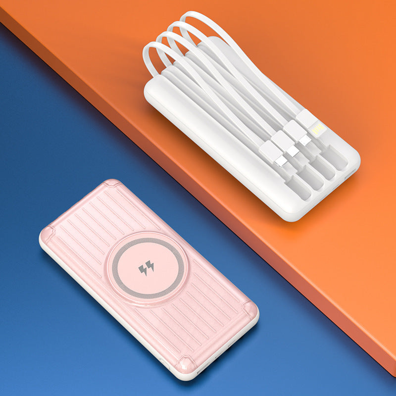 Kompakte Powerbank mit Integriertem Ladekabel und Schnellem Usb-C-Anschluss Brehn