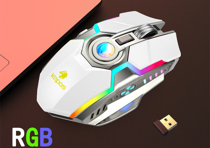 RGB Wireless Gaming Maus mit anpassbarer LED-Beleuchtung Brehn