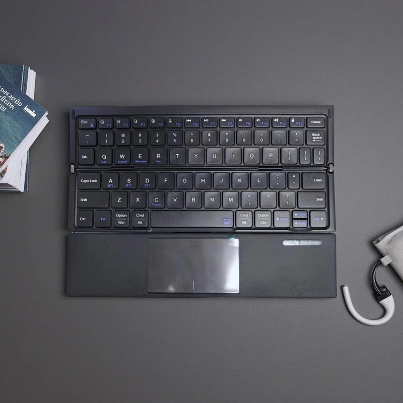 Kompakte kabellose Tastatur mit Touchpad Brehn