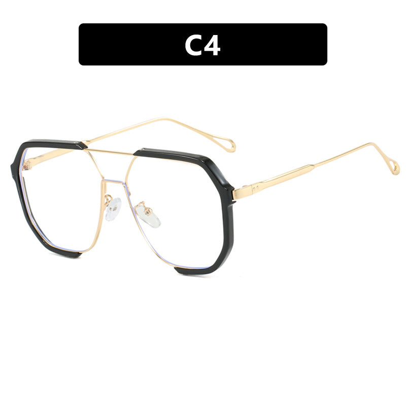 Damen geometrische Sonnenbrille mit besonderem Rahmen und UV-Schutz Brehn