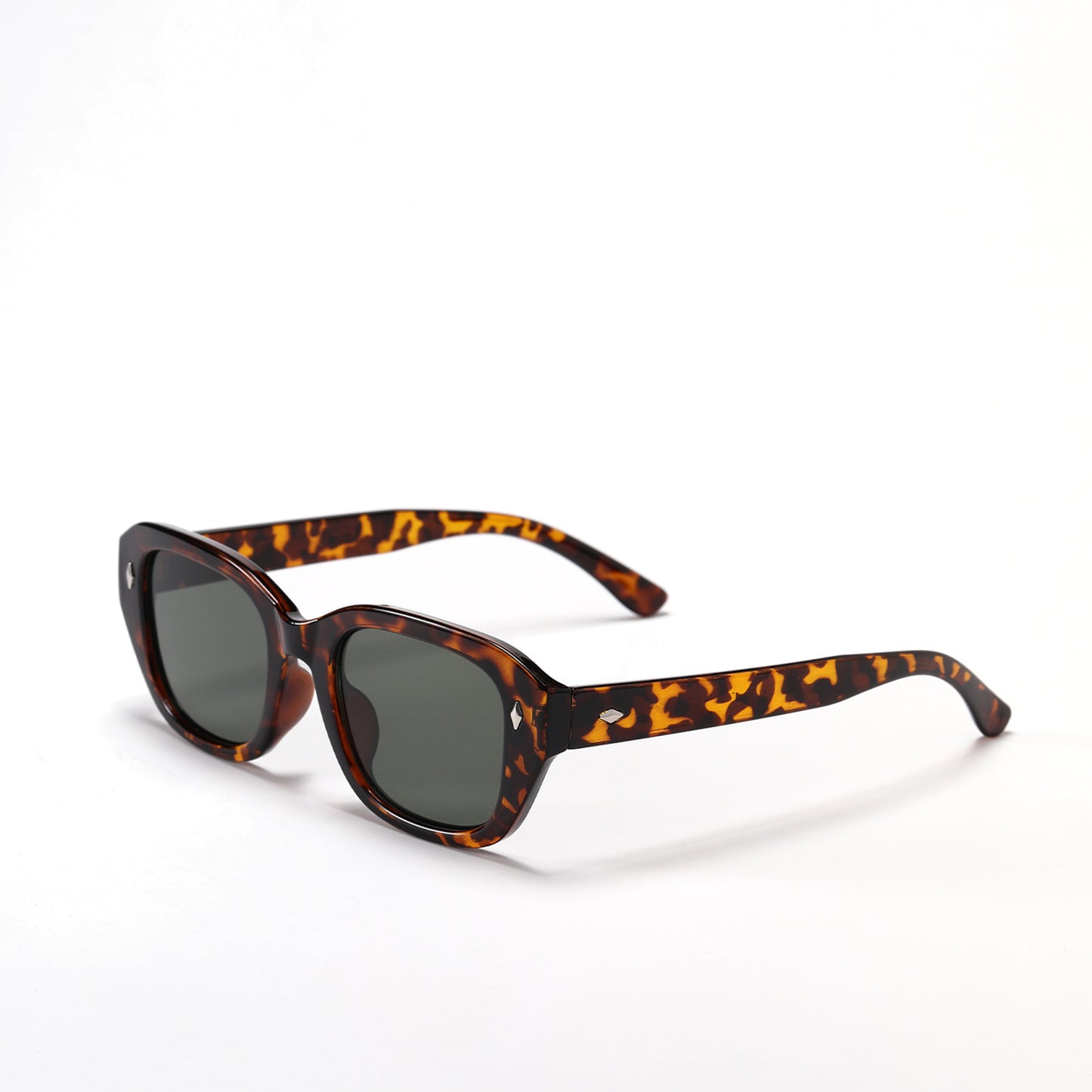 Damen stilvolle quadratische Sonnenbrille mit hochwertigem Schildpatt-Rahmen Brehn