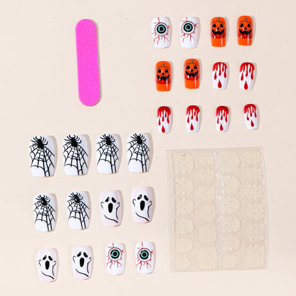 Halloween-Themen 3D Acryl Nagelkunst Set Brehn