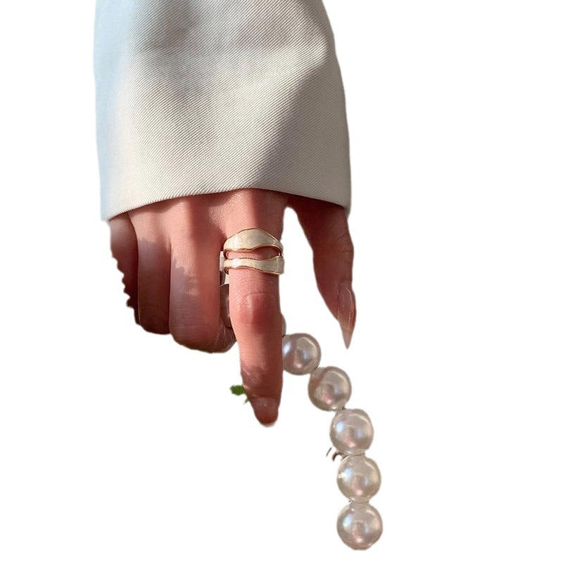 Eleganter Doppelring mit Organischem Design Brehn