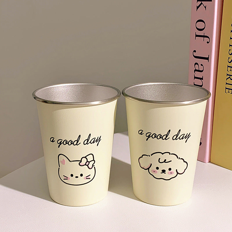 Keramiktasse mit Fröhlichem Schäfchenmotiv Brehn