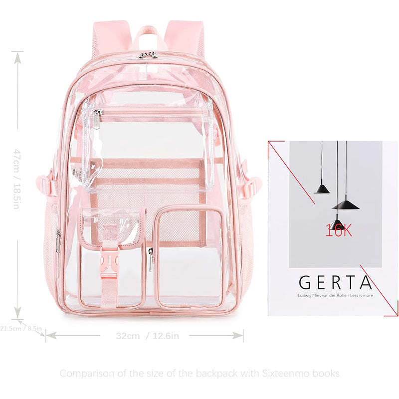 Transparente Multifunktionale Schulrucksack Brehn