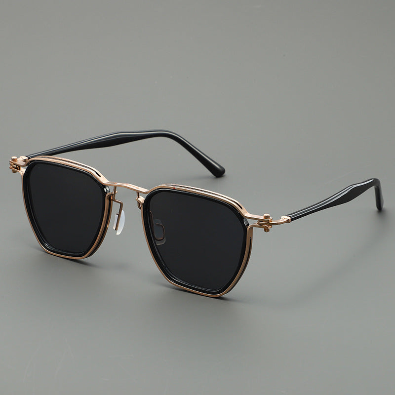 Damen stilvolle Sonnenbrille mit kantigem Design und UV-Schutz Brehn