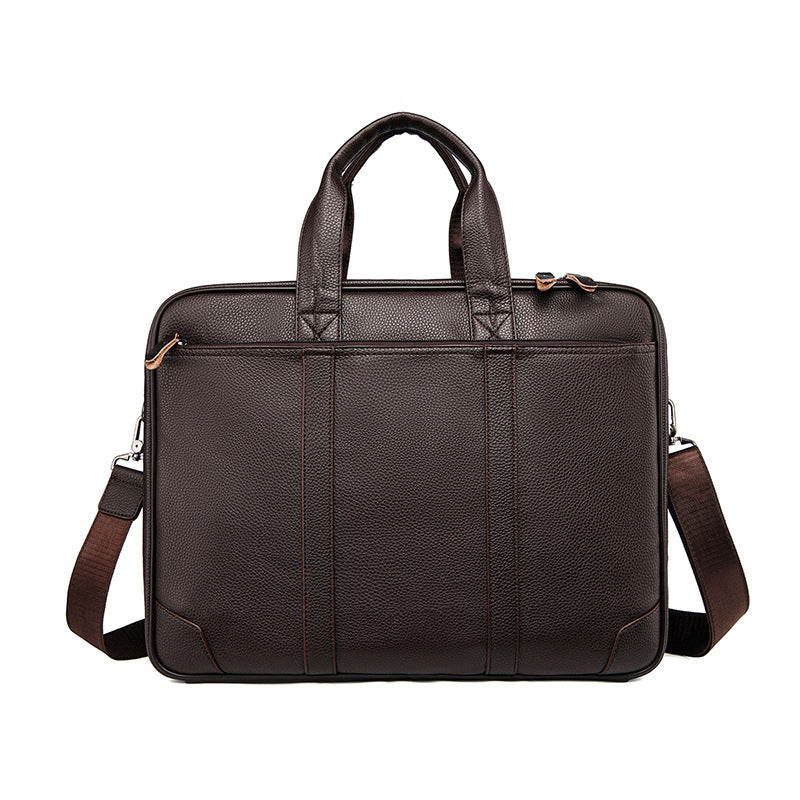 Premium Leder Firmen Aktentasche Brehn
