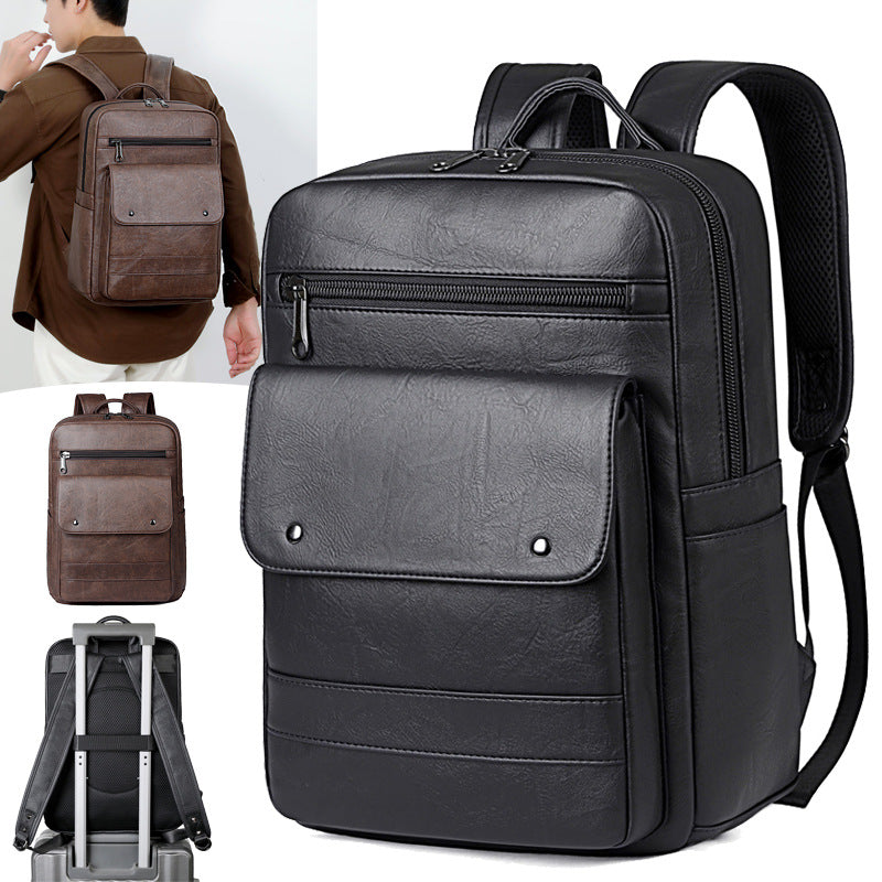 Vintage-Leder Rucksack Brehn