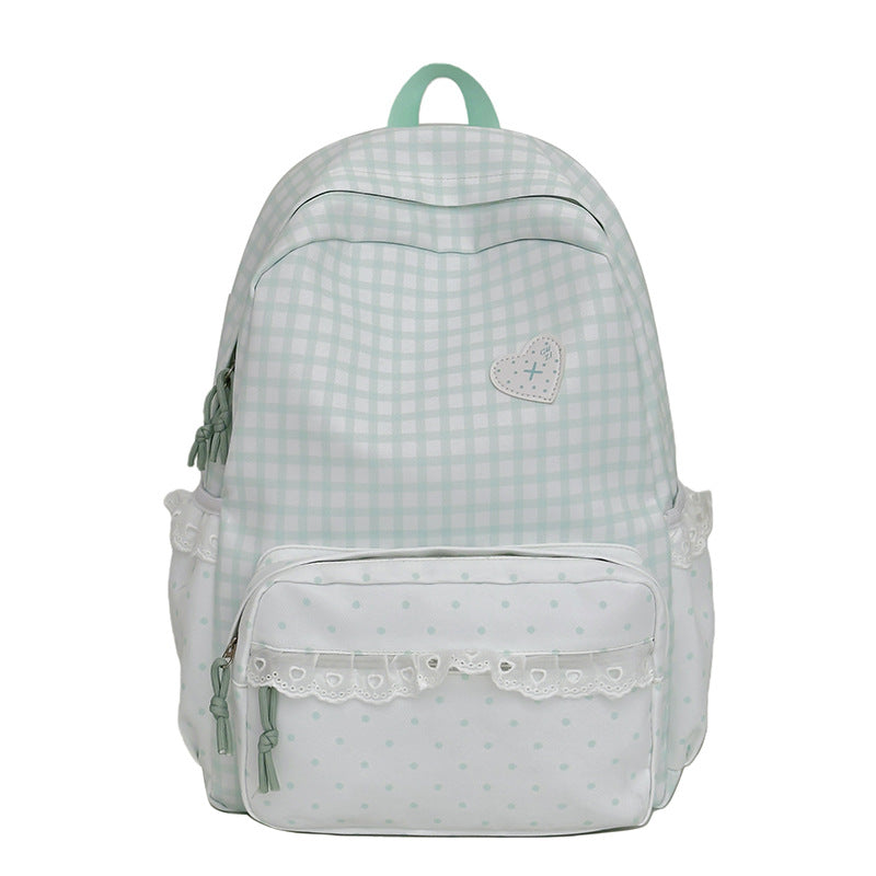 Verspielt Karomuster Rucksack Brehn