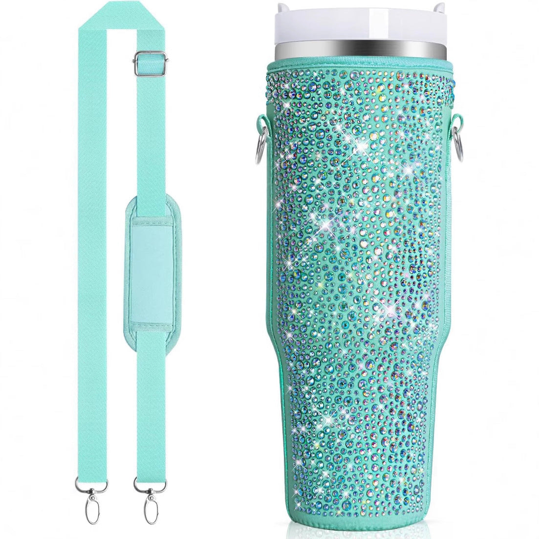 Damen Wasserflaschenhalter mit funkelnden Strasssteinen Brehn