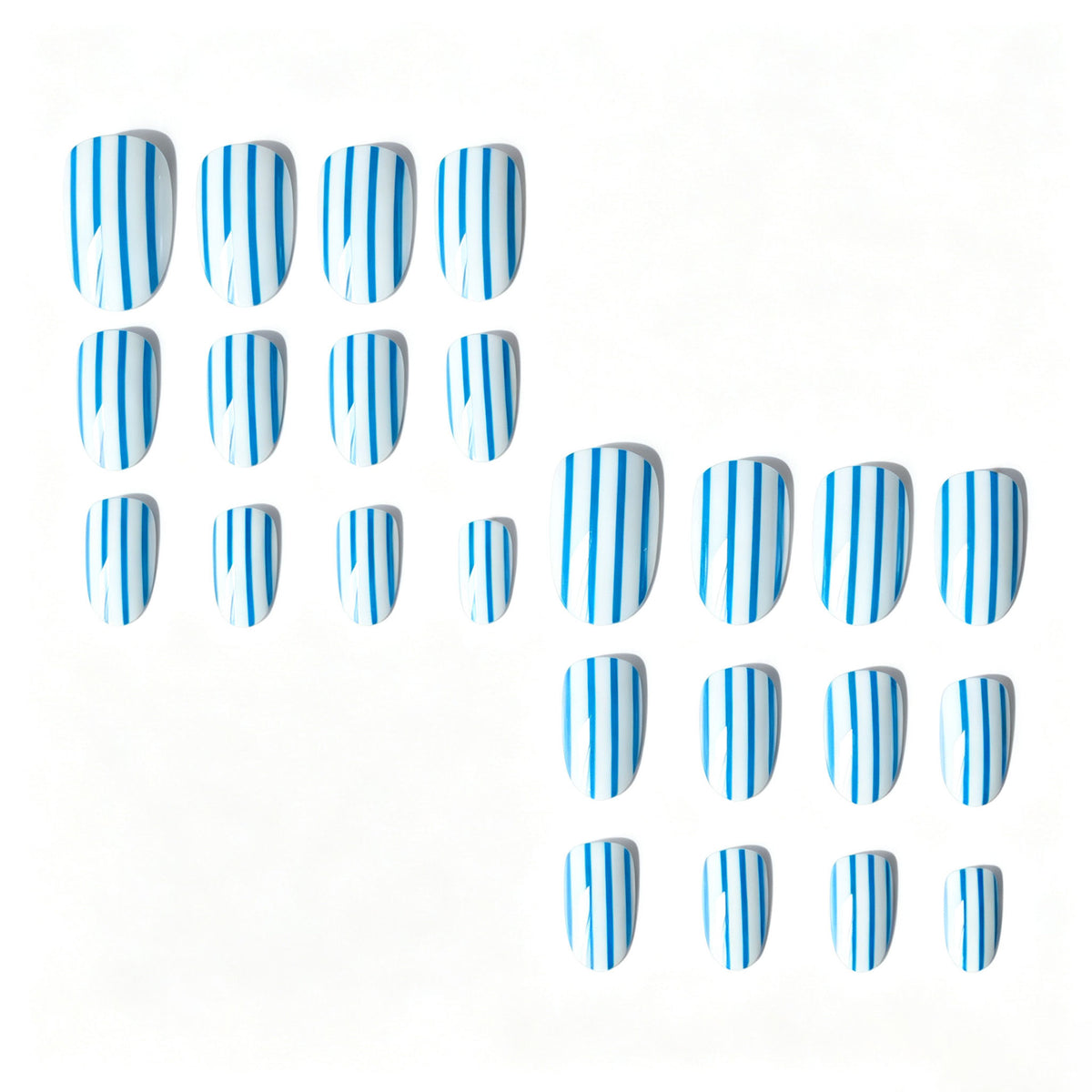 Gestreiftes Nagelkunstset
