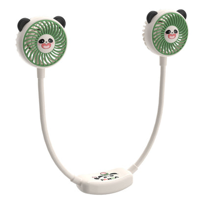 Unisex Tragbarer Doppellüfter im Panda-Design Brehn