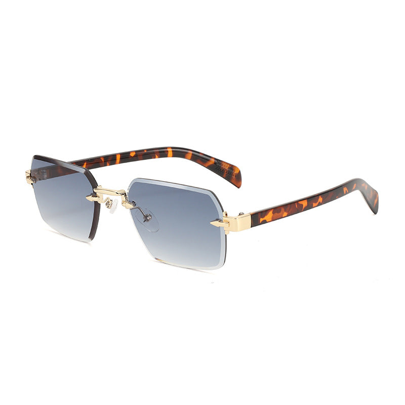 Damen modische Sonnenbrille mit quadratischem Rahmen und gradienten Gläsern Brehn
