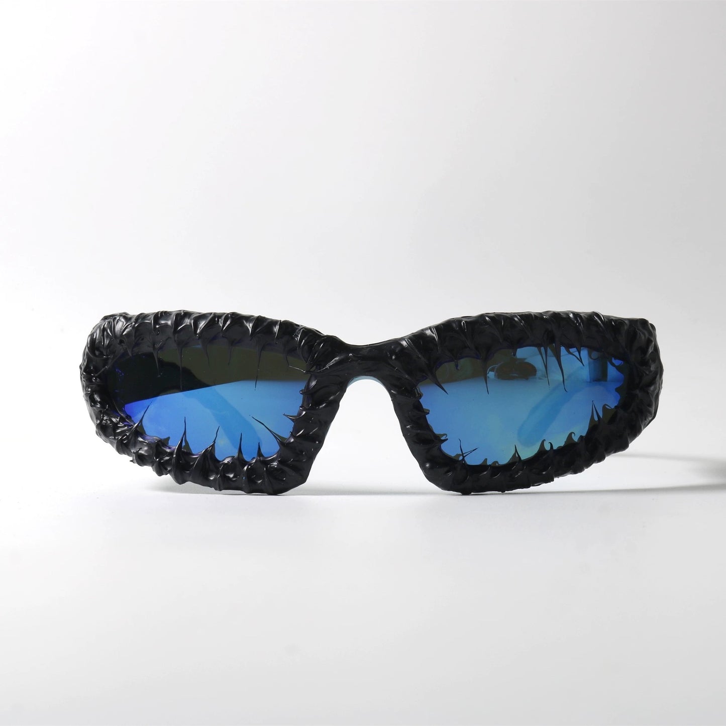Damen kreative Design-Sonnenbrille mit einzigartigem strukturierter Rahmen Brehn