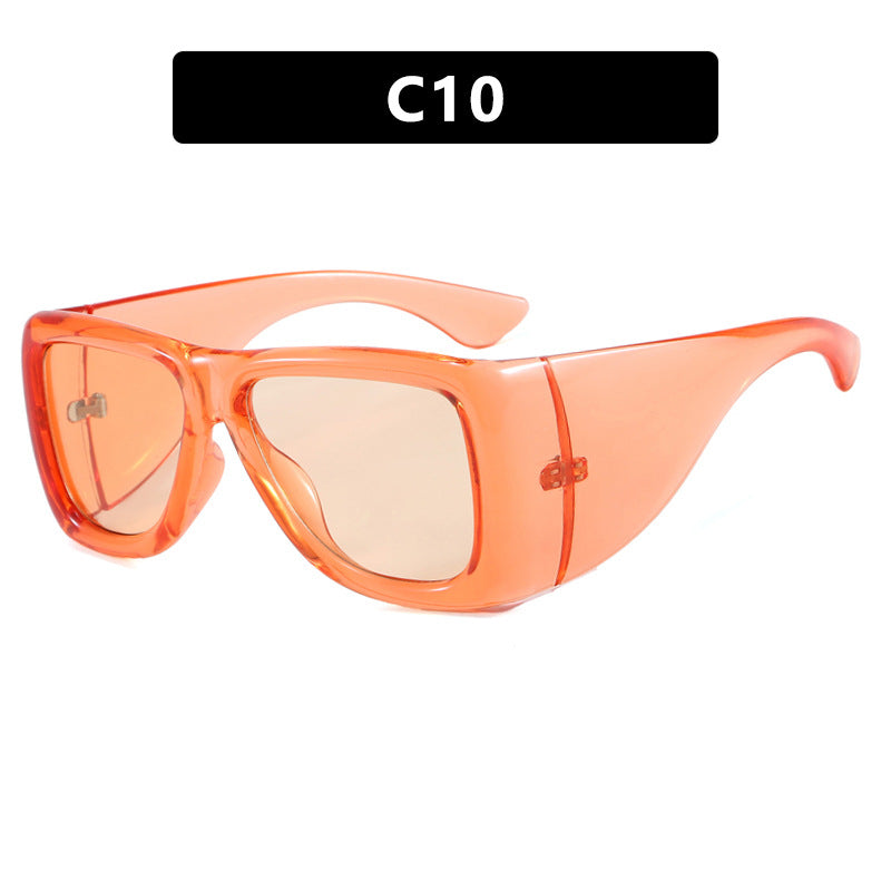 Damen trendige oversized Sonnenbrille mit markantem Schildpatt-Design Brehn
