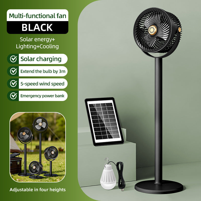 Unisex Solar-Betrieb Multi-Funktions Bodenventilator Brehn